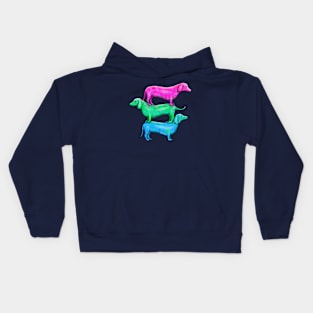 Wiener Goggies Polysexual Kids Hoodie